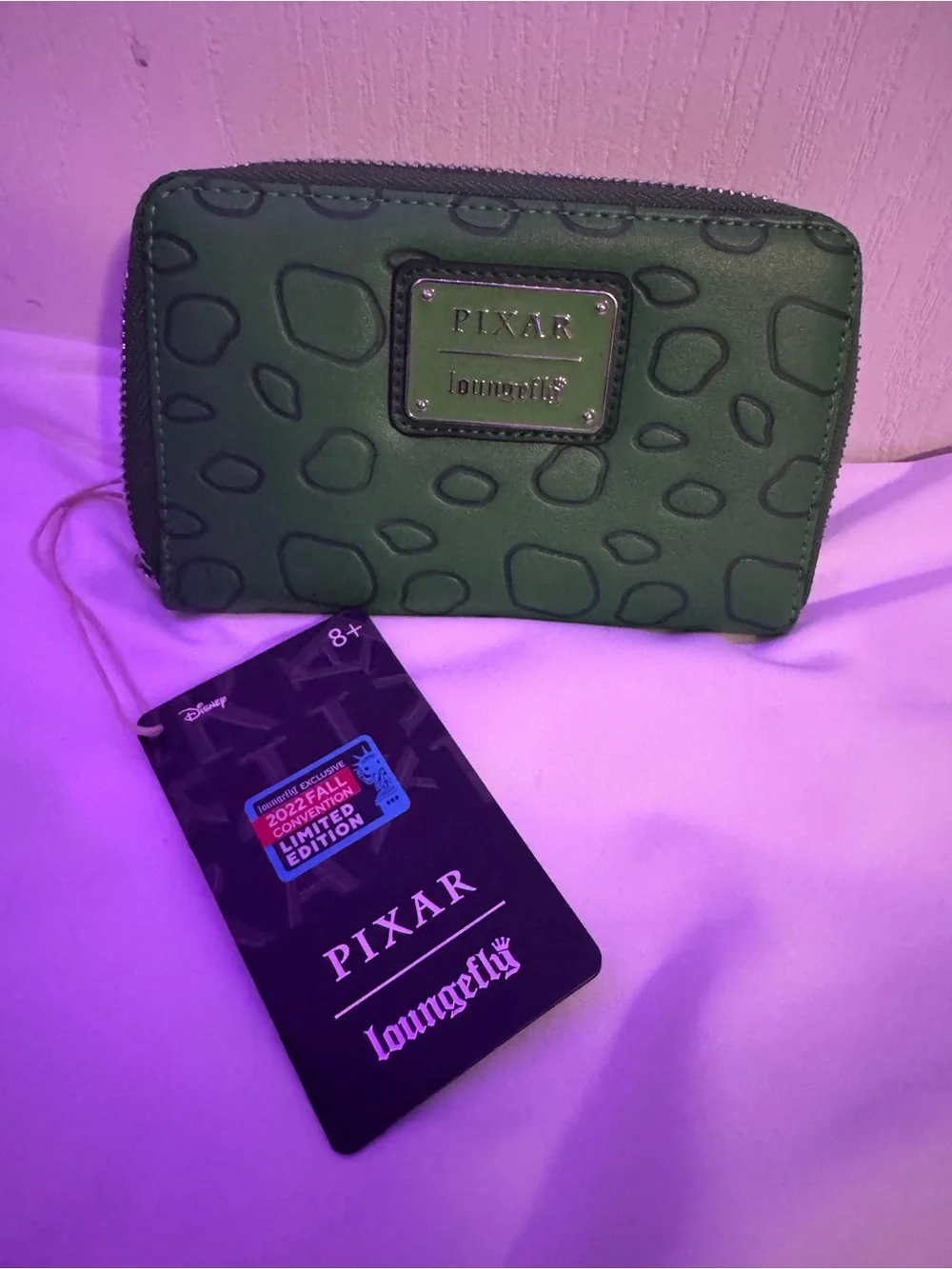 NWT Pixar Loungefly NYCC 2022 exclusive Rex cosplay zip around wallet